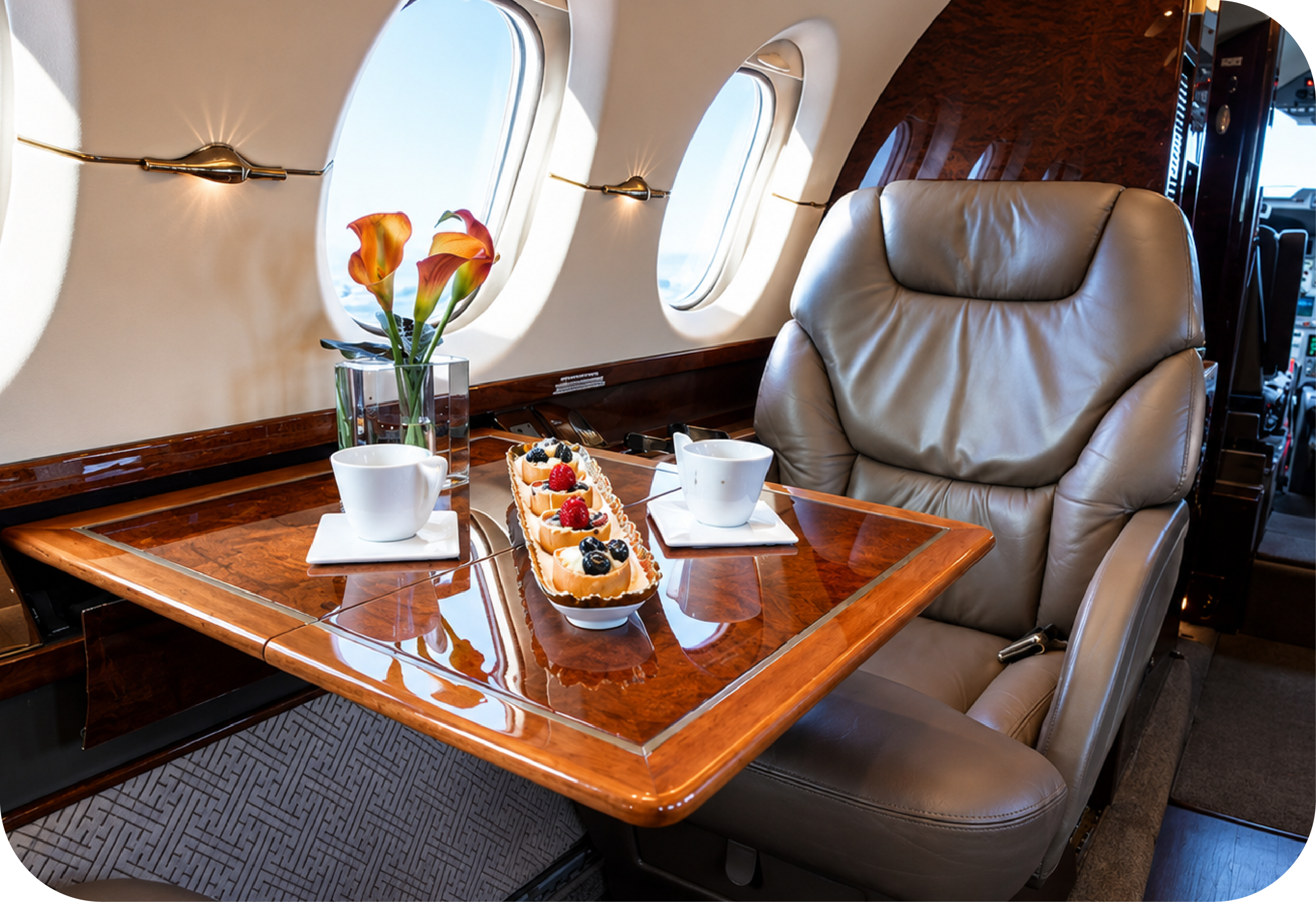 Cabina de jet privado